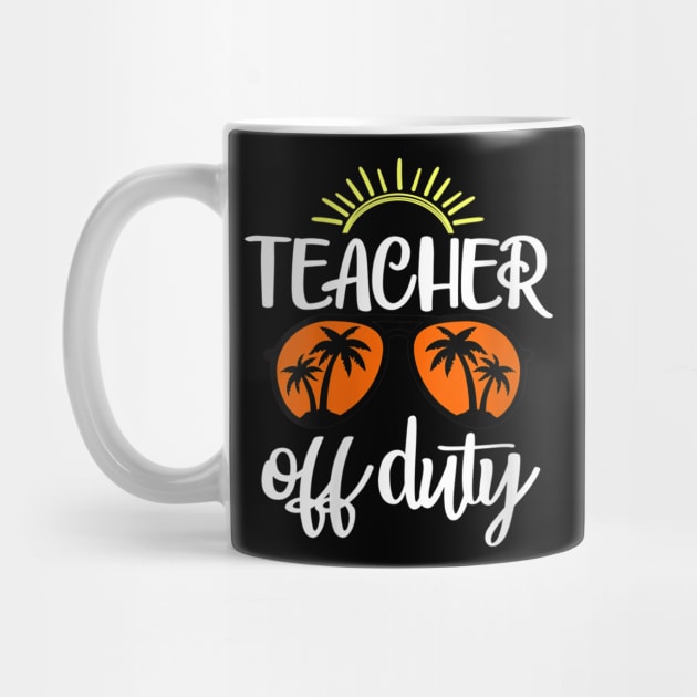 Womens Teacher Off Duty Sunglasses Beach Summer Sunset by luxembourgertreatable